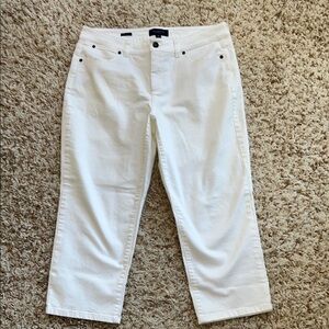 Talbots Classic White Cropped Jeans